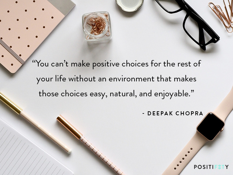 Positive Mindset quote by Deepak Chopra