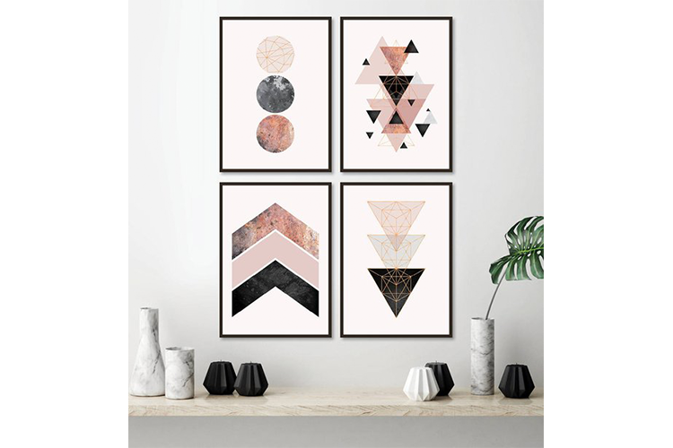 Etsy Wall Prints Minimalist Geometric