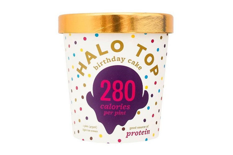 Halo Top Birthday Cake