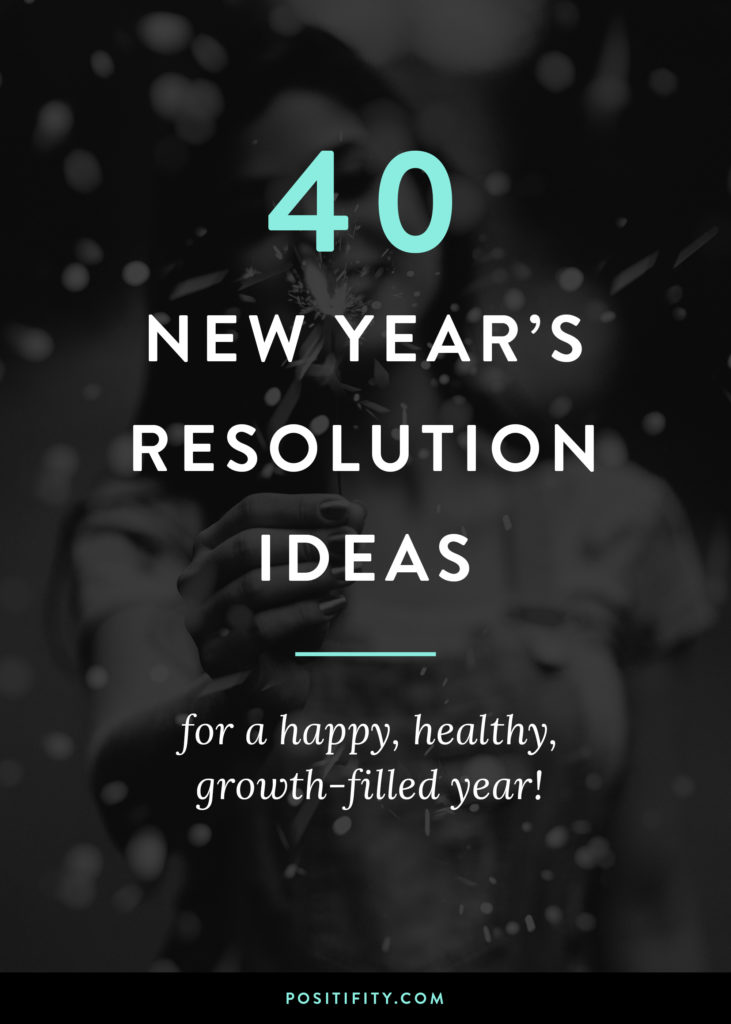 New Years Resolution Ideas